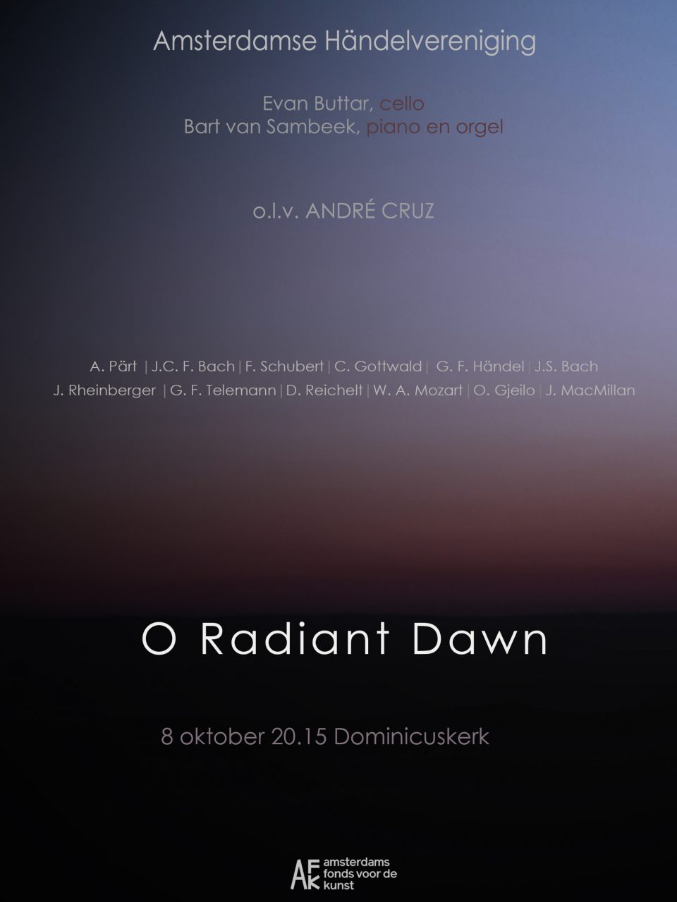 AHV - O radiant dawn - booklet cover